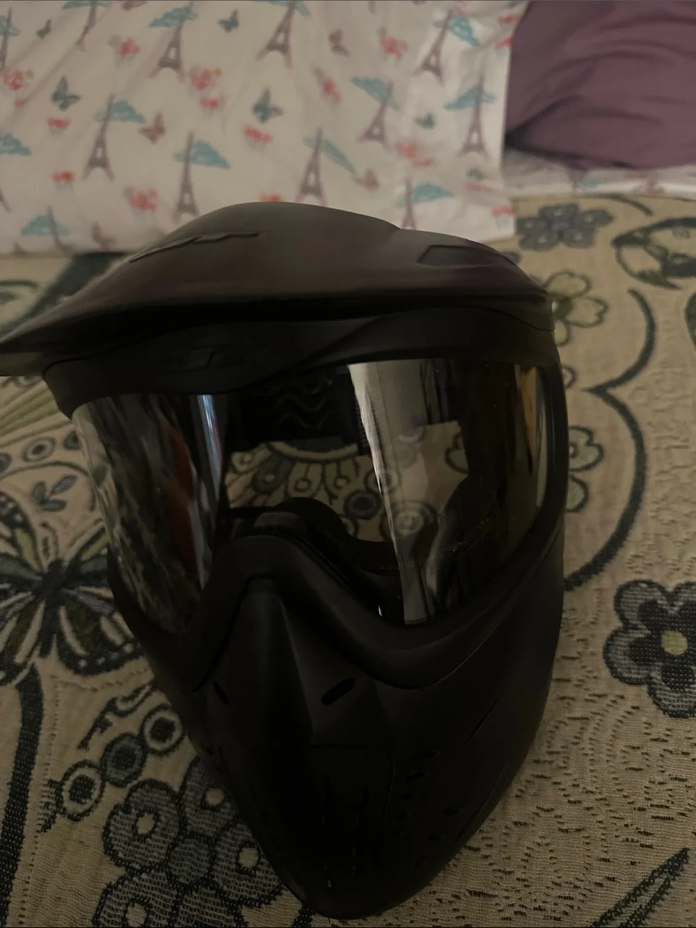 JT paintball Black Full-Face Protective Mask - Black